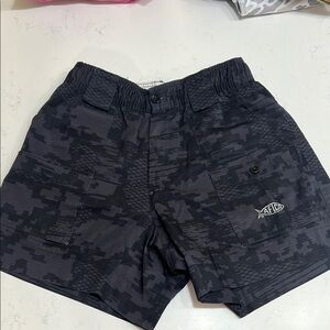Aftco Men’s Black Camo Performance Shorts